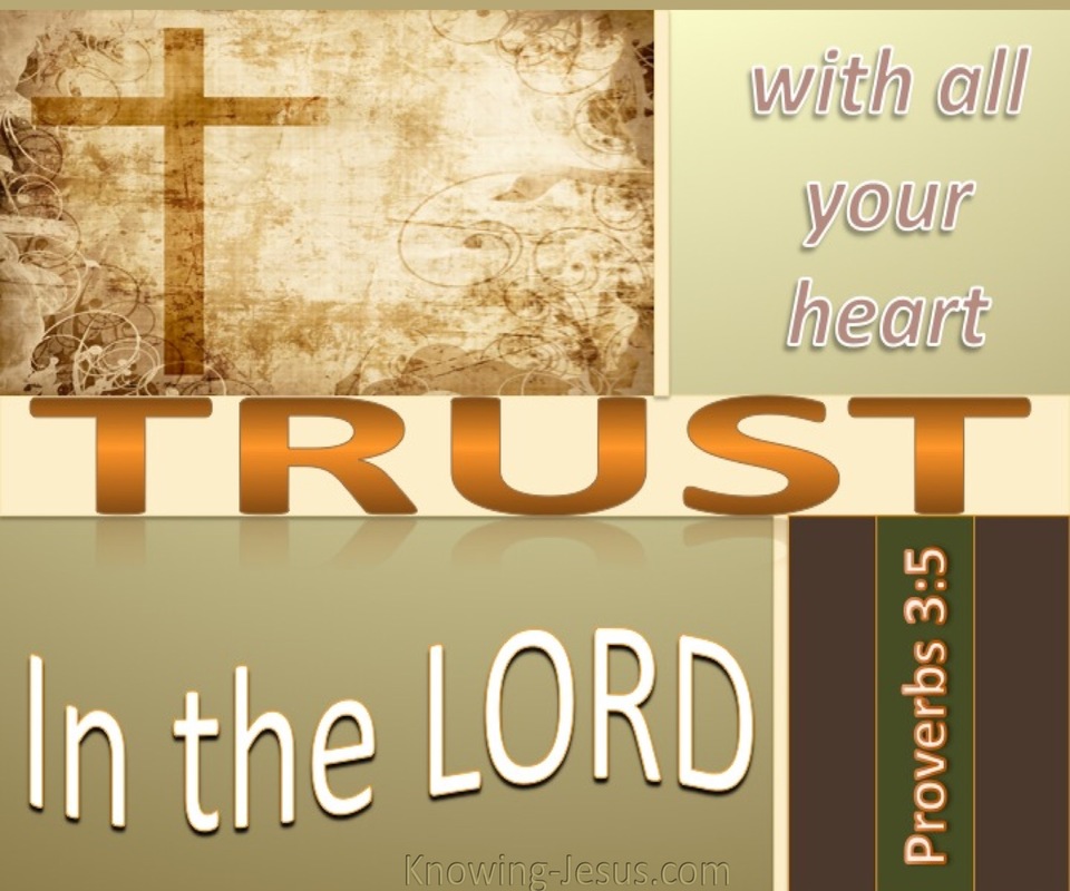 Proverbs 3:5 Trust In The Lord With All Your Heart (beige)